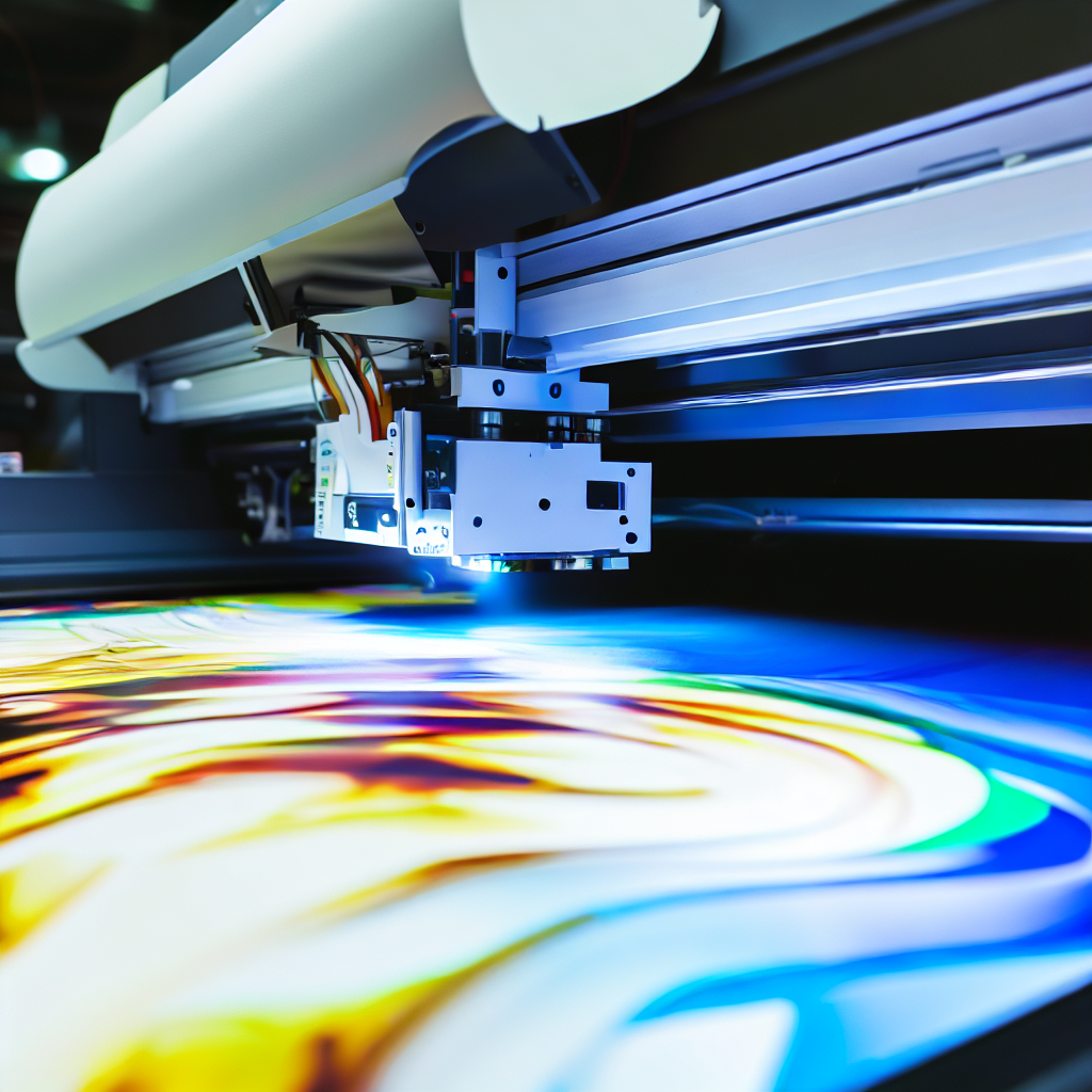 smart print lielformāta uv drukas printera vizualizācija