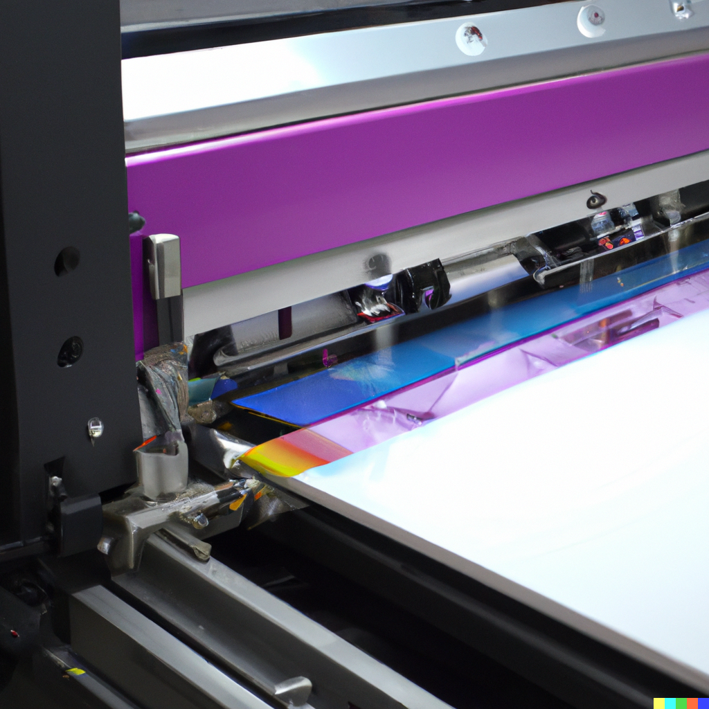 Smart Print UV printeris drukā krāsainu attēlu